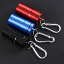 灰皿 携帯 ポータブル ステンレス製 カラビナ付き キーホルダー アウトドア メタル製 喫煙具 おしゃれ シンプル モダン コンパクト ブルー ブラック レッド(x2)