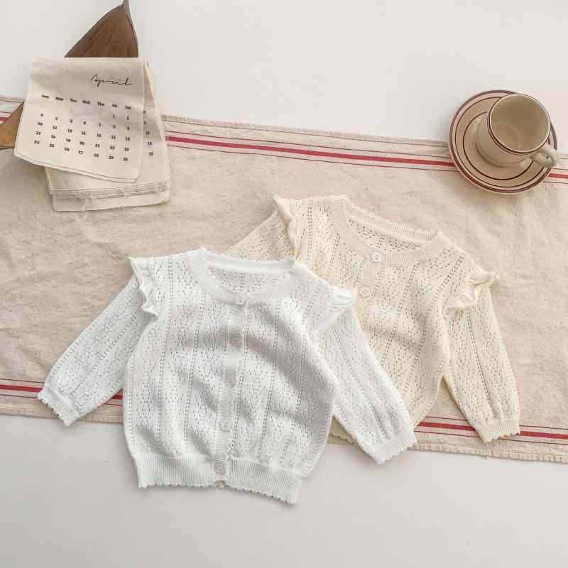カーディガン ベビー 女の子 冷房対策 UVカット 紫外線対策 綿100% 柔らか 通気性 無地 春夏 羽織り 乳幼児 新生児 赤ちゃん