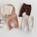 レギンス ベビー 男の子 女の子 新生児 乳幼児 綿 コットン おむつカバー対応 ゆったりおしり 韓国風 カジュアル 無地 ロングパンツ 春秋 スパッツ ボトムス