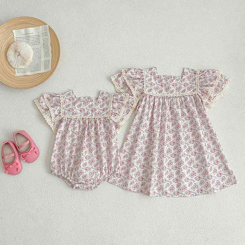 ・スタイル: 韓流・カテゴリ: ワンピース・主な素材: 綿98%・性別: 女児・対象年齢: 3～8歳、身長100～140cm・生地加工: ソフト加工・袖丈: 半袖・スカートスタイル: Aライン・裏地素材: 綿98%・デザイン要素: トレンド...