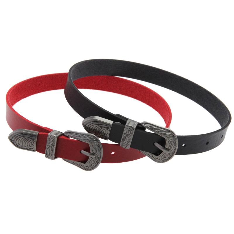 チョーカー ユニセックス レザー 個性的 シンプル ファッション 欧米風 ゴシック レトロ ヒップホップ クール 甘辛 幾何学デザイン ブレードチェーン ショート 鎖骨ネックレス(x2)