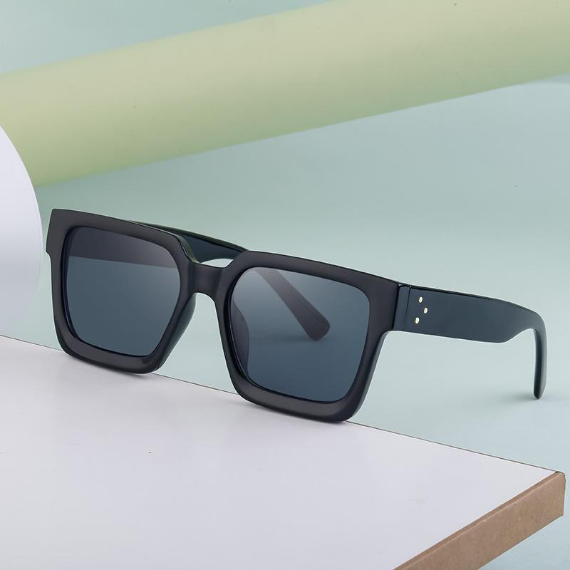 サングラス レディース メンズ UV400対応 紫外線カット 軽量 PCレンズ スクエア型 高級感 おしゃれ ファッション小物 通勤 ドライブ レジャー ユニセックス(4)