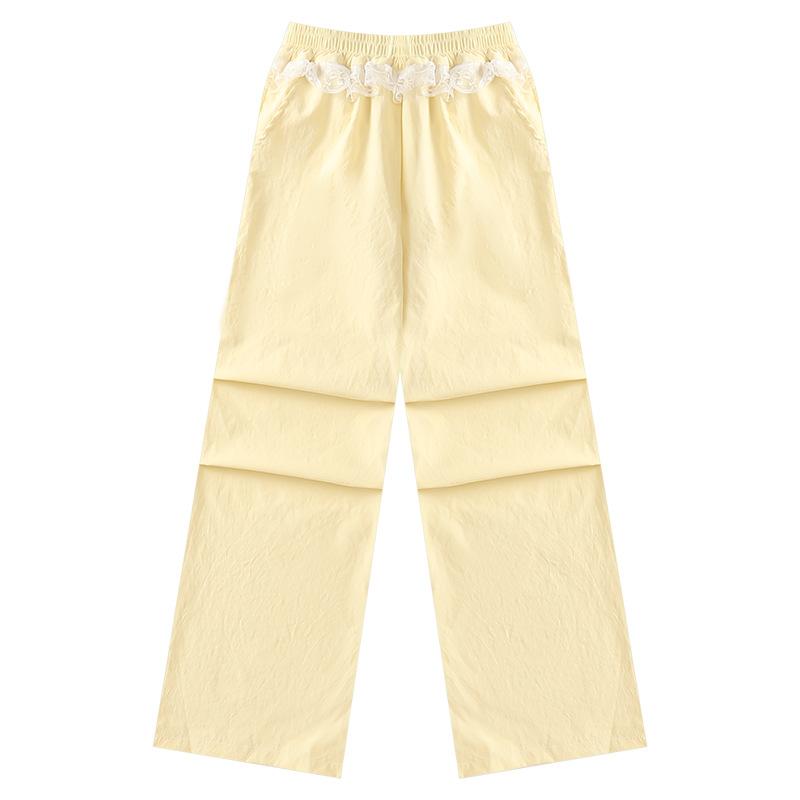 キッズパンツ 女の子 ジュニア 速乾ドライ 防蚊 薄手軽量 ポリエステル混 ゆったりルーズフィット フリ..