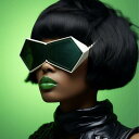 サングラス レディース Y2Kスタイル 変形アシンメトリー UVカット UV400 欧米風 未来型パンク PC素材 スクエア フルリム 軽量 おしゃれ トレンド