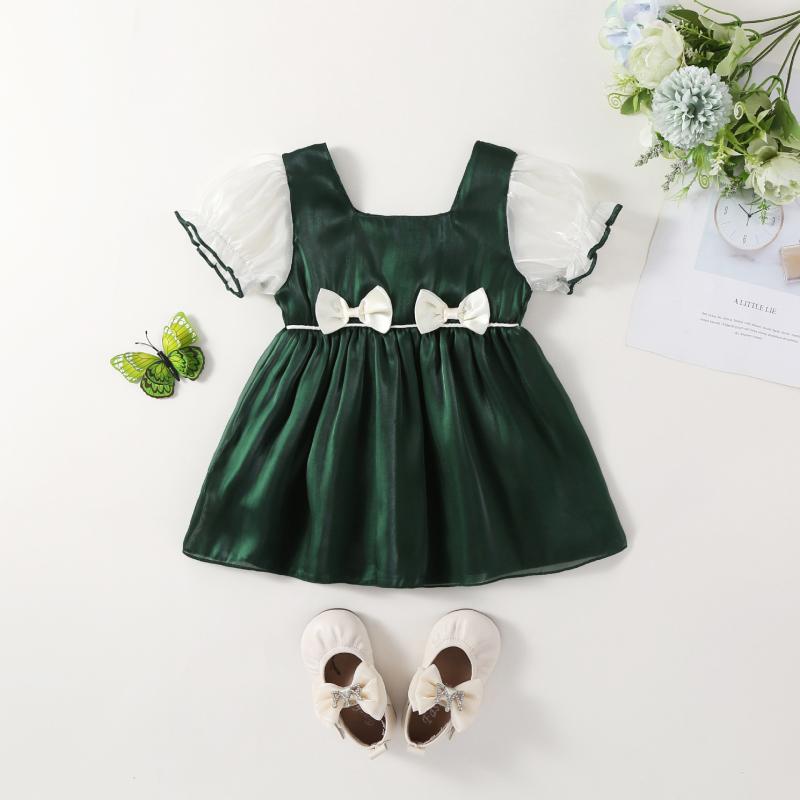 ワンピース ベビー 女の子 ロンパース仕様 ラメ プリンセス ノースリーブ 夏 Aライン バースデー かわ..