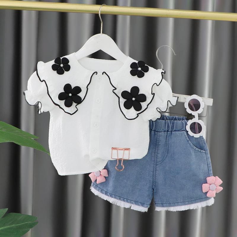 キッズ 女の子 ベビー セットアップ 綿100% 肌に優しい 半袖 ショートパンツ 夏 韓国風 おしゃれ かわいい ルームウェア 部屋着 普段着 上下セット 2点セット 保育園着 安心安全