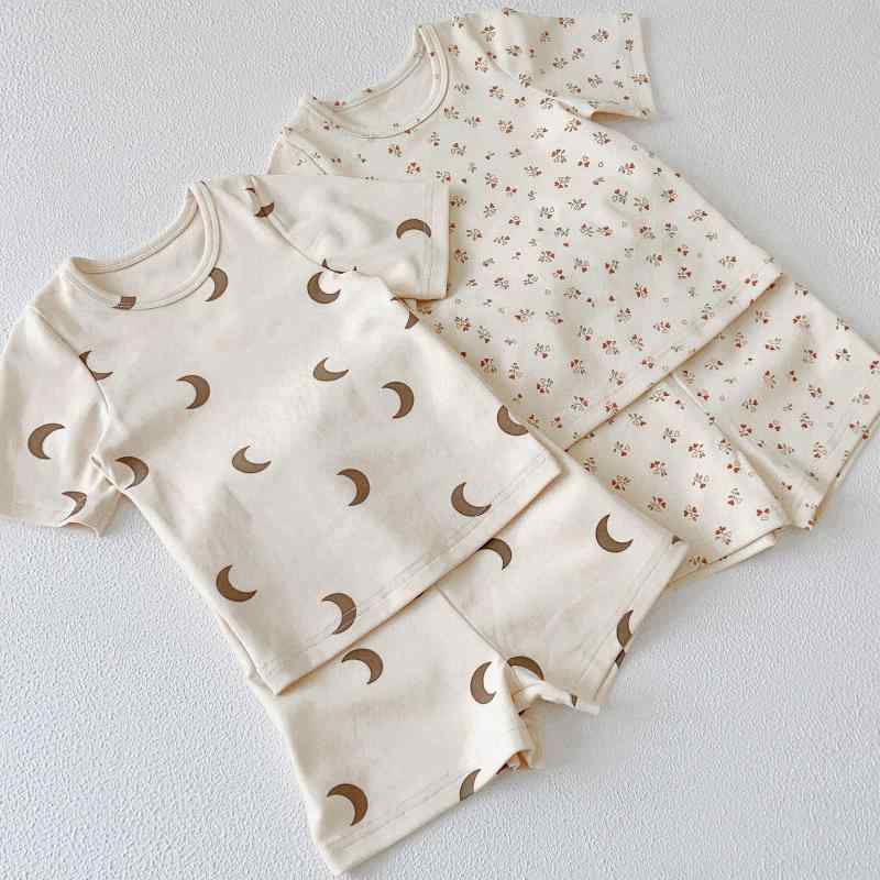 パジャマ キッズ 子供 男の子 女の子 春夏 Aクラス 綿 セットアップ ホームウェア ルームウェア 韓国風 カートゥーン柄 花柄 柔らかい肌触り かわいい