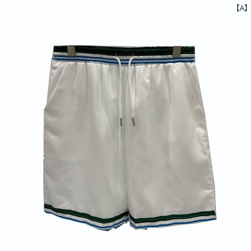 ショートパンツ メンズ デジタルプリント ストレッチ ポリエステル素材 カジュアル ストリート系 欧米トレンド チェック柄 ビーチ リゾート 若者向け 春夏 ストレートシルエット