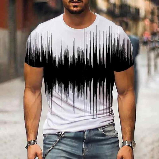 Tシャツ メンズ 軽量 速乾 ポリエステル素材 3Dデジタルプリント ストリート ゆったり クルーネック 半袖 カジュアル デイリー 大きいサイズ 春夏(x2) Tシャツ メンズ 軽量 速乾 ポリエステル素材 3Dデジタルプリント ストリート ゆったり クルーネック 半袖 カジュアル デイリー 大きいサイズ 春夏(x2)
