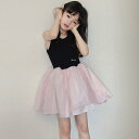 ワンピース キッズ 女の子 ノースリーブ プリンセスドレス バレエ チュール 切り替え チュチュスカート ポリエステル素材 発表会 フォーマル おしゃれ 夏物