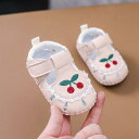 サンダル ベビー 女の子 ファーストシューズ 滑り止め 柔らかい底 通気性 レース 透かし編み マジックテープ プリンセスシューズ 脱げにくい 春夏(x2)