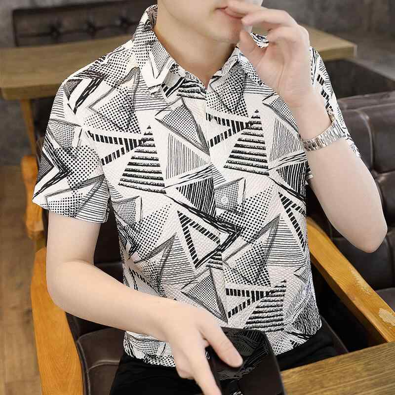 シャツ レディース 接触冷感 UVカット 半袖 形態安定 高弾力 スクエアネック 小花柄プリント スリムフィット きれいめカジュアル グレー 春夏