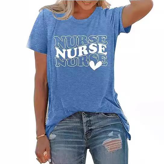 Tシャツ 半袖 ラウンドネック レタリングプリント 3Dプリント ポリエステル素材 大人カジュアル ストリートスタイル 万能 着回し 春夏(x2)