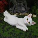 置物 かわいい リアル 猫 ネコ 樹脂製 リビング 卓上 デスク ガーデン 庭園 玄関 室内 屋外 インテリア雑貨 オブジェ フィギュア ミニチュア テラリウム...