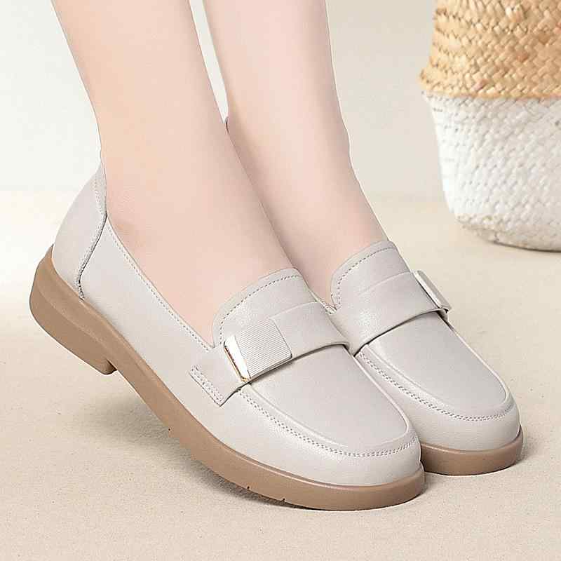 パンプス レディース 滑り止め 厚底 ソフトソール 牛革 ラウンドトゥ ローヒール コンフォート ナース..