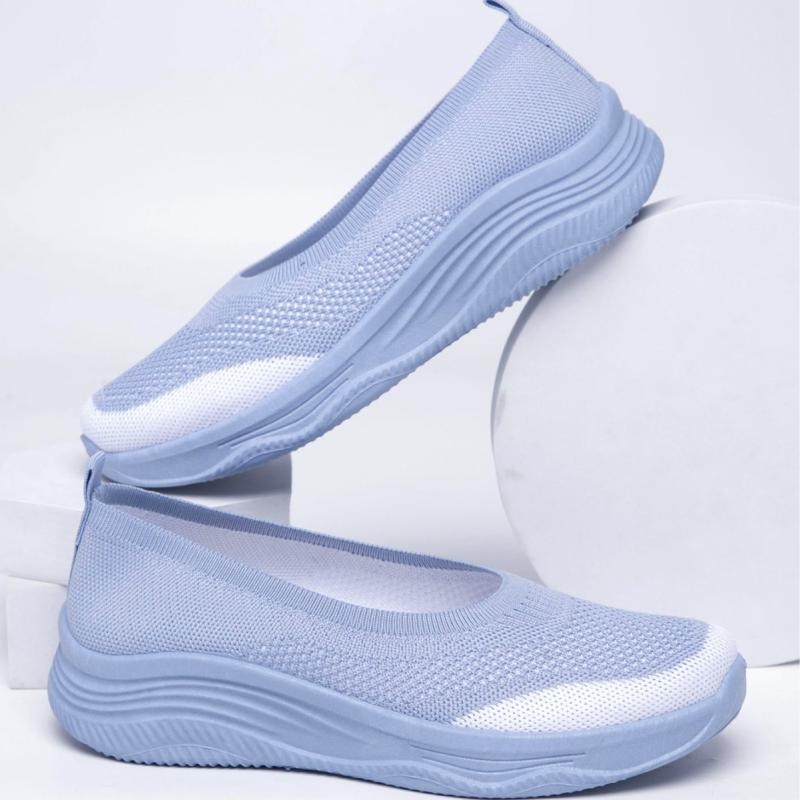 パンプス レディース 春夏 浅履き 軽量 快適 スリッポン ラウンドトゥ 厚底 メッシュ 通気性 ママ ナー..