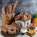 フェイクフード リアルな触感 ライ麦パン バゲット 食パン ケーキ ふわふわ ベーカリー 食品サンプル 店舗 カフェ ディスプレイ用 ショーケース 飾り付け オ...