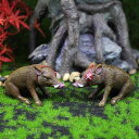 ガーデンオーナメント ハロウィン 海賊 イノシシ 樹脂製 個性的 かわいい 動物モチーフ 欧風 テラリウム パーティー デコレーション オブジェ(3)