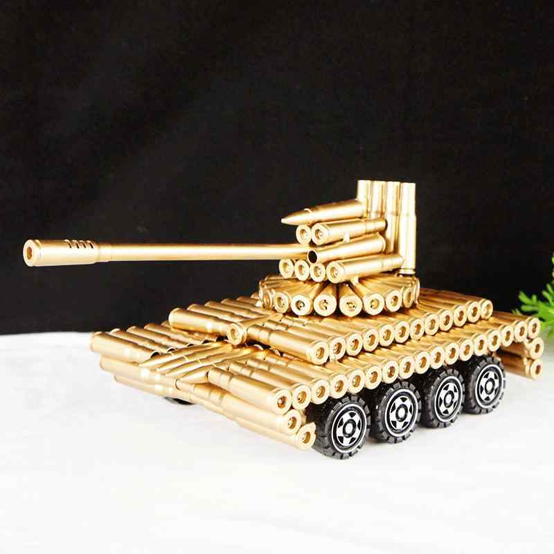 戦車模型 八輪 可動式車輪 ハンドメイド 合金製 メタル製 インテリア オブジェ デスク リビング オフィ..