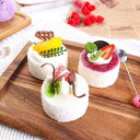 食品サンプル ケーキ 本物そっくり リアル フェイク やわらかい質感 ディスプレイ 展示用 店舗用 撮影用 ウェディング イベント 飾り付け ショーケース カフェ 飲食店 小物(x2)