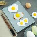 食品サンプル フェイク卵 目玉焼き 撮影小道具 幼児教育 知育玩具 ディスプレイ 店舗装飾 食卓飾り 模型 大 中 小サイズ ハート型