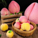 食品サンプル リアルな桃 発泡スチロール製 軽量 インテリア オブジェ ディスプレイ 置物 ビッグサイズ 平桃 仙桃 蟠桃 黄桃 通年 撮影小物 店舗装飾 飾り