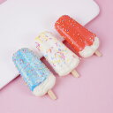 食品サンプル PU素材 柔らかい リアル アイスキャンディー ピーナッツ砕き 冷蔵庫マグネット付き 棒アイス 店舗用ディスプレイ 撮影小物 インテリア飾り(x2...