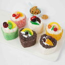 冷蔵庫マグネット PU製 リアル 食品サンプル ハート型 ムースケーキ かわいい フレンチクリーム ミニケーキ おしゃれなピーナッツクランチ スイーツモチーフ インテリア雑貨(x2)
