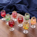 キーホルダー 男女兼用 食品サンプル フルーツ グラス型 PVC製 バッグチャーム キーリング ユニーク おもしろ 小物 かわいい カラフル プチギフト プレゼ...