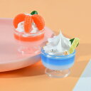キーホルダー フェイクスイーツ ミニチュア カップ ドリンク アイスクリーム サンデー ヨーグルト ミルクシェイク かわいい マスコット チャーム(x2)