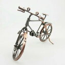 自転車 模型 金属製 アイアンアート 電気メッキ加工 レトロ風 アンティークブロンズ オブジェ 卓上飾り インテリア デスク リビング 玄関 カントリー調 おしゃれ(x2)
