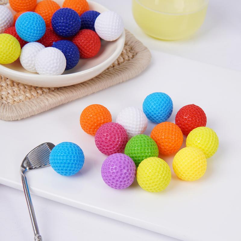 キーホルダー バッグチャーム ミニゴルフボール ゴルフモチーフ PVC製 カラフル おしゃれ かわいい ファッション雑貨 小物 メンズ レディース(x2)