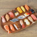 食品サンプル 寿司 PVC製 リアル ミニチュア 和食 フェイクフード おままごと おもちゃ ディスプレイ 模型 店舗装飾 インテリア 飲食店向け サーモン 鰻 えび いくら軍艦(x5)