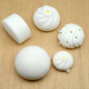 キーホルダー スクイーズ 低反発 PU素材 食品サンプル 中華まん フェイクフード 肉まん 花巻 饅頭 スマホチャーム おもちゃ 玩具 セット(x3)