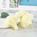 食品サンプル PVC製 リアル カリフラワー フェイク野菜 模型 吊り下げ式 ユニーク おしゃれ 店舗装飾 ディスプレイ用 インテリア 撮影小道具 飾り(x2)