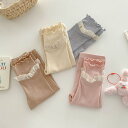 パンツ 女の子 ベビー キッズ シンプル リブ コットン 春夏 長パンツ 安心Aクラス 無地 ミドルウエスト ウエストゴム 韓国子供服 0歳 1歳 2歳 3歳 4歳 5歳