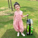 セットアップ 女の子 キッズ ノースリーブ タンクトップ 九分丈パンツ 上下セット 薄手 綿素材 無地 柔らかな肌触り 韓国風 ストリート系 おしゃれ かわいい...