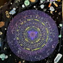 占いマット 振り子 ダウジング 儀式 スピリチュアル イエスノー判断 星空柄 北欧風 アルファベット 数字 星座 円形 高品質 ゴム製 ラバーマット 直径22cm(x3)