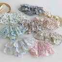 スカッツ ベビー 女の子 韓国風 かわいい 小花柄 うさぎ柄 夏物 スカート付きパンツ ブルマ コットン 綿 0歳 1歳 2歳 赤ちゃん 乳幼児 短パン 安心素材