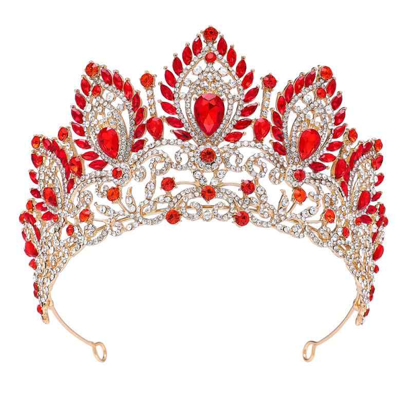 王冠 レディース ヘアアクセサリー 欧米風 ブライダル ウェディング プリンセス 女王様風 結婚式 披露宴 パーティー 誕生日 舞台 イベント 豪華 合金製 電...