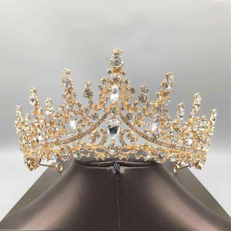 ヘッドドレス レディース バロック調 ティアラ 花嫁 ウェディング 結婚式 披露宴 誕生日 成人式 記念日..