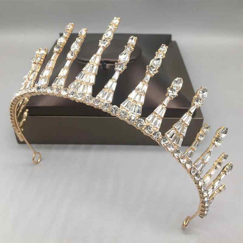 ヘッドドレス レディース 合金 電気メッキ加工 花嫁 結婚式 ウェディング 王冠 クラウン ティアラ ヘアアクセサリー 髪飾り プリンセス ロケーションフォトドレス 誕生日