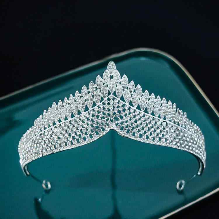 ヘッドドレス レディース 豪華 上品 ブライダル ティアラ ブラック レトロ 韓国風 花嫁 ウェディング 結婚式 誕生日 パーティー プリンセス クラウン ラインストーン 電気メッキ加工 髪飾り(x2)