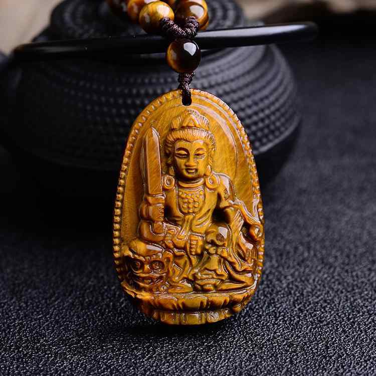 ネックレス メンズ レディース 天然石 虎眼石 パワーストーン 十二支 守護本尊 お守り 開運 ユニセックス ペンダントトップ ジュエリー アクセサリー(4)