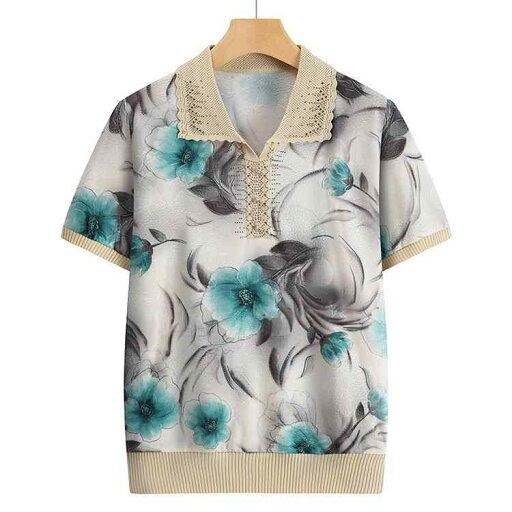 Tシャツ レディース ミセス 夏 半袖 接触冷感 ひんやり クール 襟付き ポロシャツ風 ゆったり 体型カバー おしゃれ 上品 普段使い トップス Tシャツ レディース ミセス 夏 半袖 接触冷感 ひんやり クール 襟付き ポロシャツ風 ゆったり 体型カバー おしゃれ 上品 普段使い トップス
