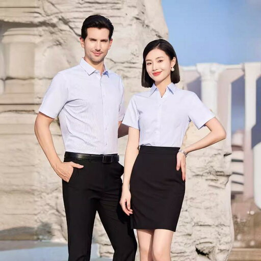 シャツ メンズ レディース 形態安定 防シワ 耐摩耗 ビジネス オフィス 通勤 ホテル制服 ワークウェア ユニフォーム 半袖 ストレッチ 無地 ストライプ 千鳥格子 夏 シャツ メンズ レディース 形態安定 防シワ 耐摩耗 ビジネス オフィス 通勤 ホテル制服 ワークウェア ユニフォーム 半袖 ストレッチ 無地 ストライプ 千鳥格子 夏