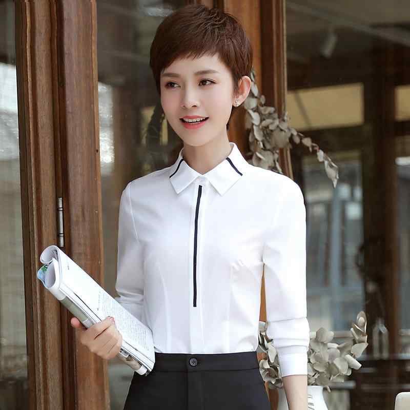 シャツ レディース オフィス ビジネス 長袖 シフォン ポリエステル スリムフィット 切り替え 襟付き OL 通勤 面接 フォーマル 上品 秋..