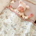 ベビーおくるみ 赤ちゃん 六重ガーゼ 竹綿 バスタオル 新生児 抱っこ布団 ガーゼケット 吸湿速乾 通気性 肌触り良い オールシーズン 120x120cm 花柄 動物柄 格子柄(x2)