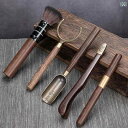 茶道具 六君子 黒檀木製 天然木 茶器セット 茶道用 お稽古 本格派 シンプルデザイン 上質 高級感 5点セット 6点セット