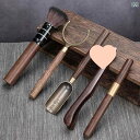 茶道具 黒檀木製 茶道六君子 5点セット 高品質 シンプル モダンデザイン 茶器 茶具セット 和室 インテリア ギフト プレゼント(x2)